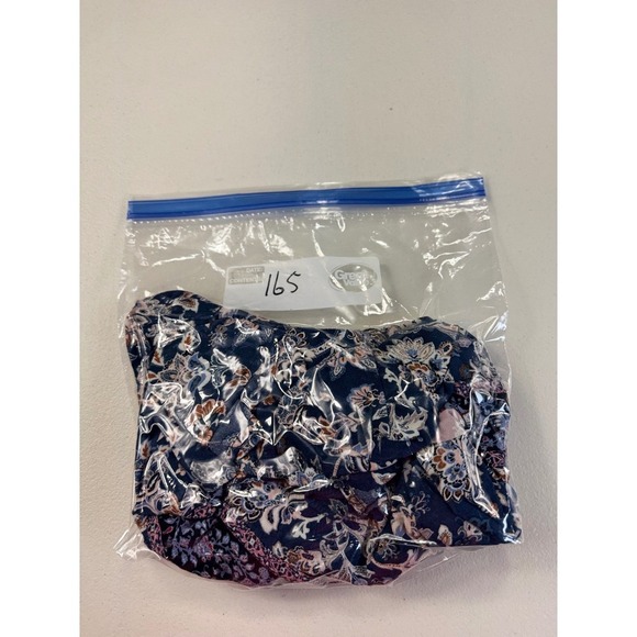 American Eagle Outfitters XS Halter Dress Blue Floral Boho Mini - Picture 7 of 8